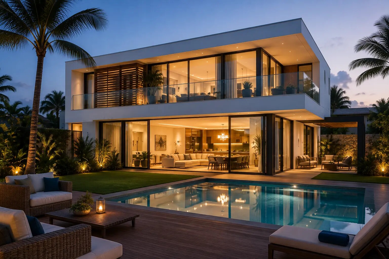 Maison contemporaine conçue pour un environnement tropical