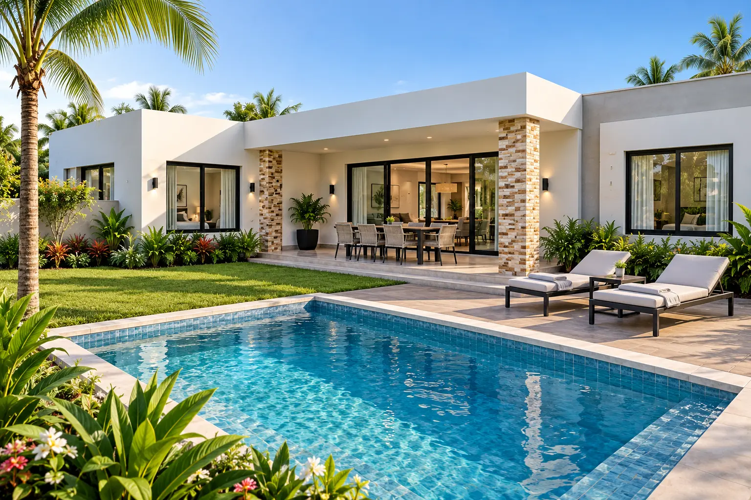 Villa contemporaine avec piscine du programme Signature Française